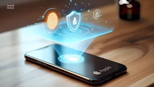نمایش آیکون‌های امنیت در بالای آیفون