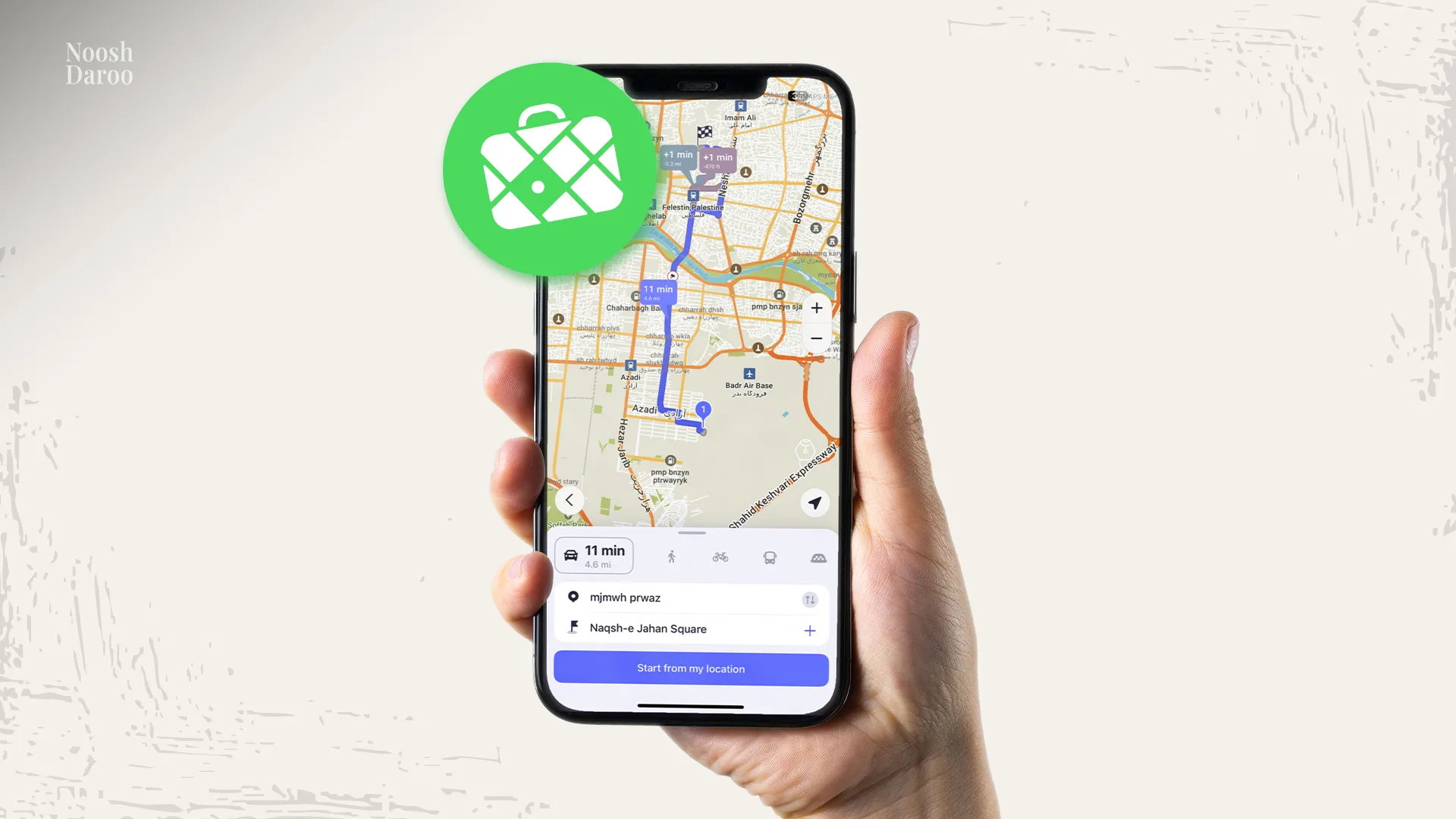 صفحه اول اپلیکیشن Maps.me