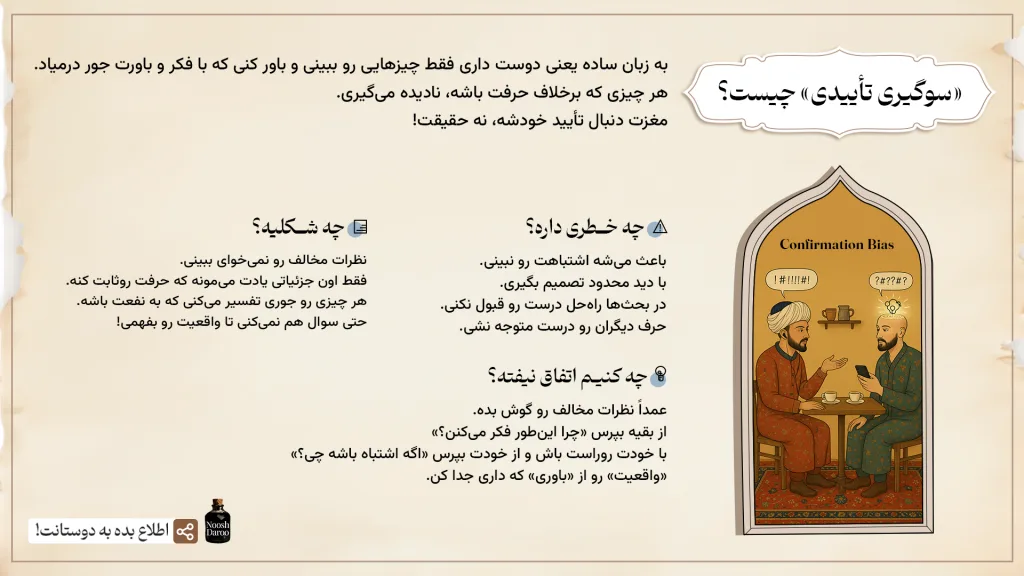 پوستر شرح سوگیری تاییدی