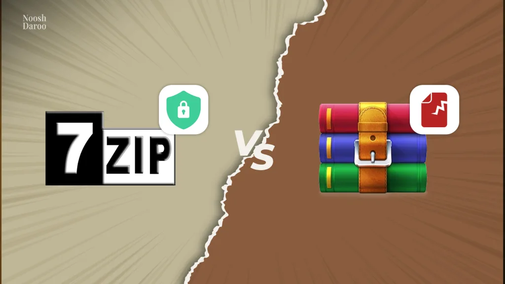 مقایسه نرم‌افزارهای WinRAR و7Zip