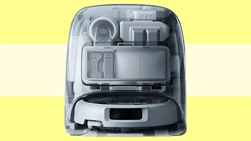 نمایی از جاروبرقی رباتیک DJI Romo