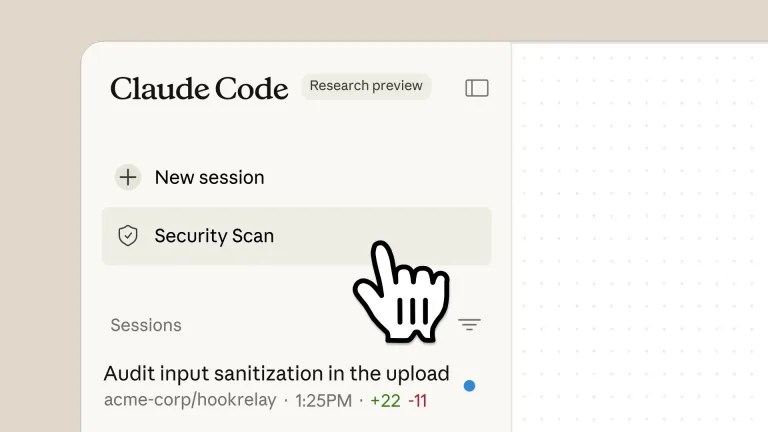اسکرین شات از قابلیت Claude Security Code در هوش مصنوعی Claude