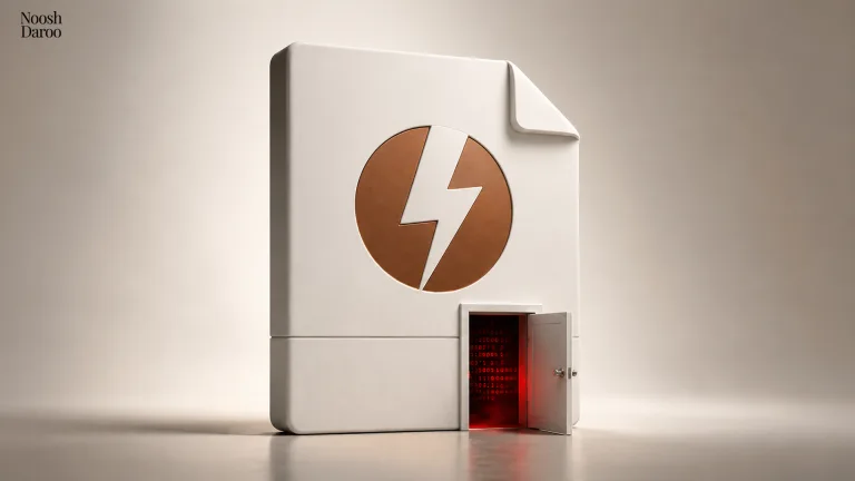 آیکون فایل نرم‌افزار Daemon Tools که در گوشه‌اش دری کوچک و باز دیده می‌شود