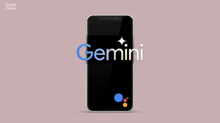 نشان Gemini روی صفحه‌ی قفل گوشی اندرویدی