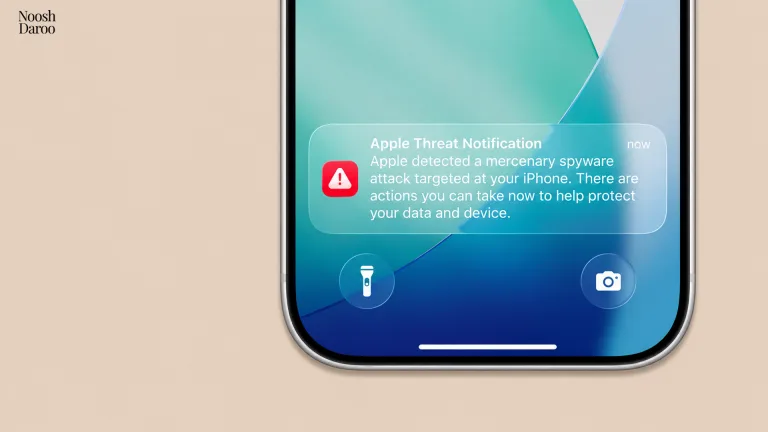 هشدار Apple Threat Notification درباره‌ی حمله‌ی جاسوس‌افزار روی صفحه‌ی قفل آیفون