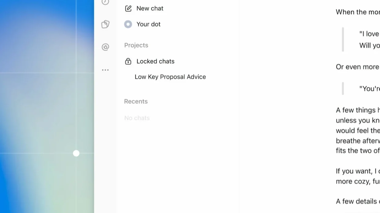 بخش گفتگوهای قفل‌شده (Locked Chats) در چت‌جی‌پی‌تی